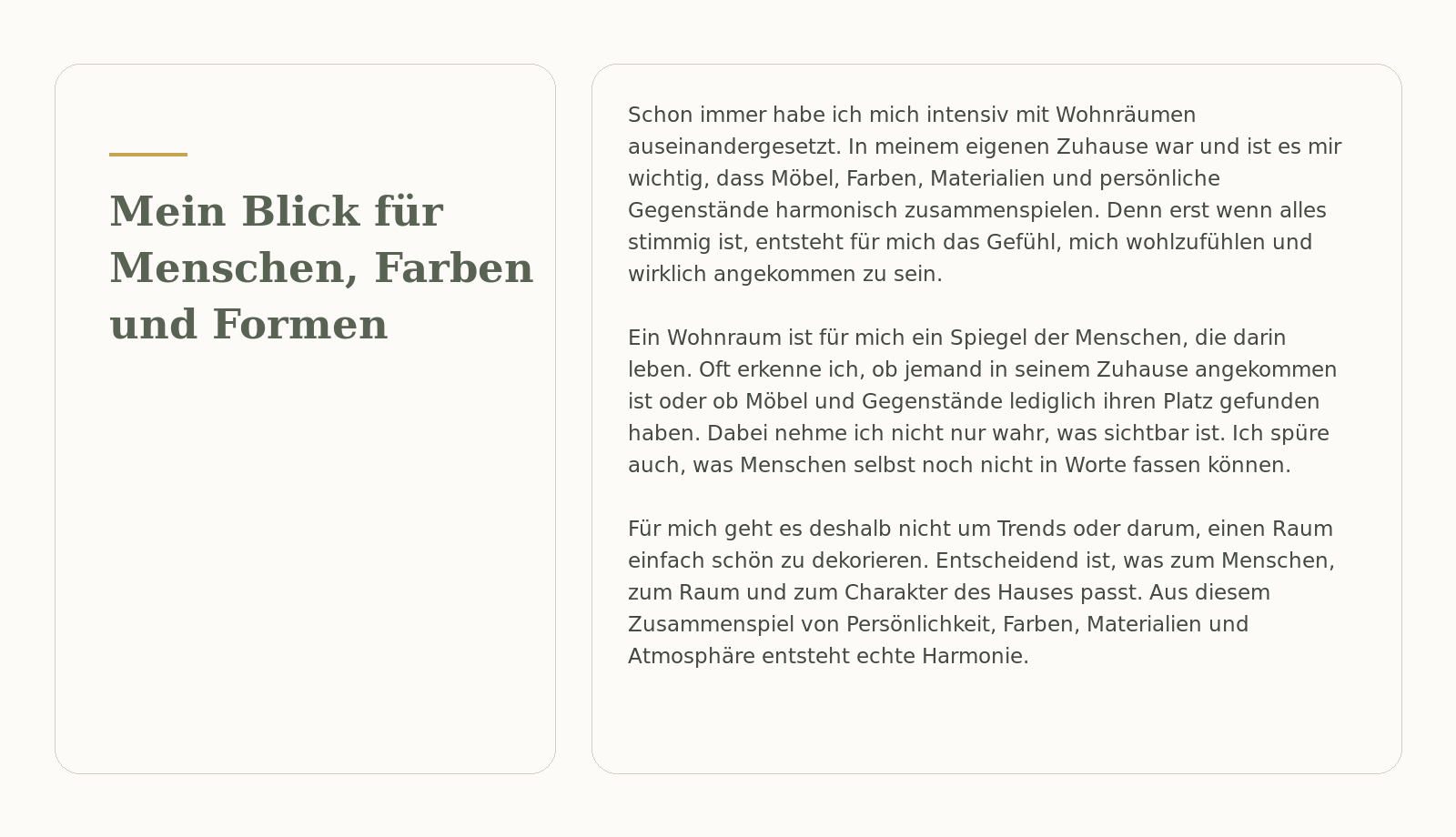 Mein Blick