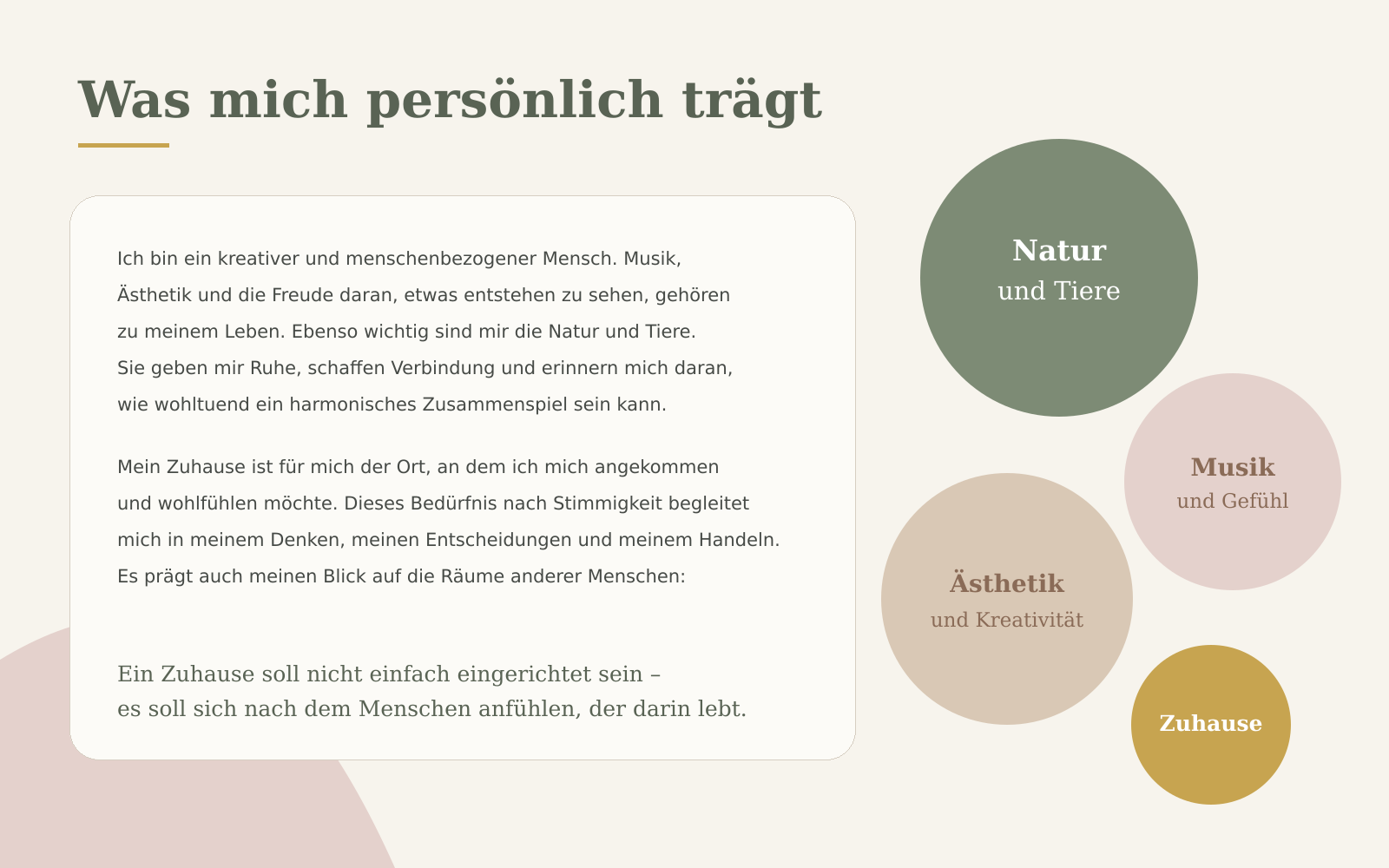Was mich tr�gt