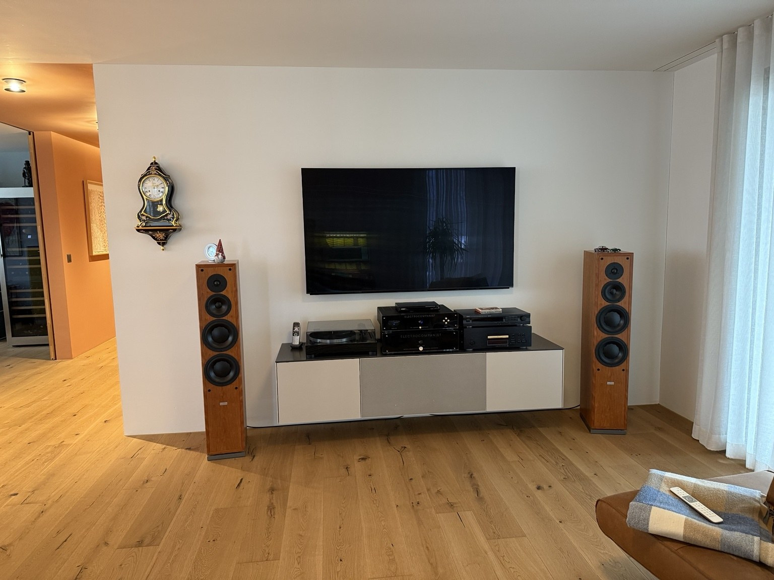 TV-Wand vor der Umgestaltung